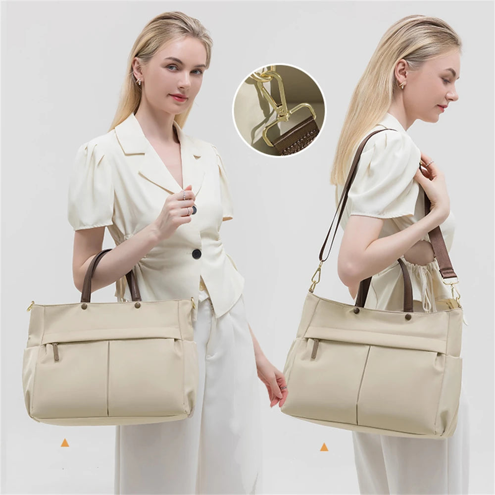 Women's Bag Waterproof  Wear-resistant Soft Solid Bags For Women Accommodates 15.6-inch laptops Handbag Shoulder Bag Tote  Bags