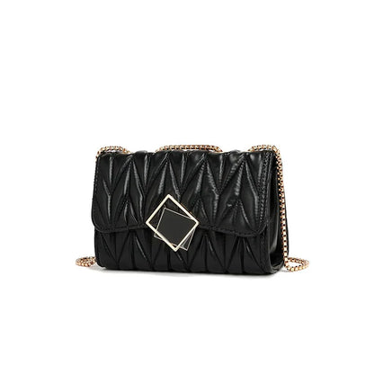 Women's Bags 2024 Fashion Trend Chain Pleated Shoulder Crossbody Bag  Luxury Bags