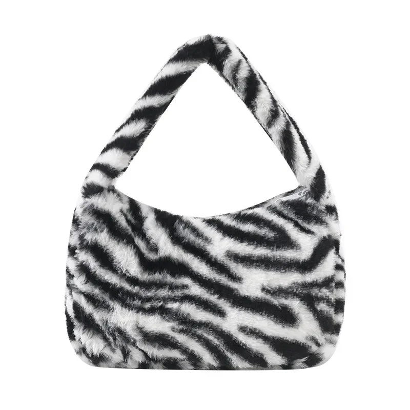 Women's Bags 2024 New Korean Style Fashion Plush Tote Bag Shoulder Crossbody Bag Ladies Hand Bags Designer Bags Luxury Bag