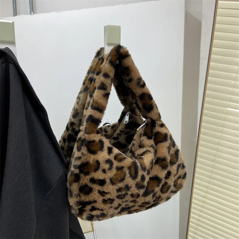 Women's Bags 2024 New Korean Style Fashion Plush Tote Bag Shoulder Crossbody Bag Ladies Hand Bags Designer Bags Luxury Bag