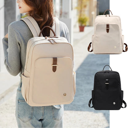 Women's Bags Simple 15.6inch Handbag Nylon Casual Notebook Travel Back Pack Fashion High Quality Waterproof Girl Small Backpacks