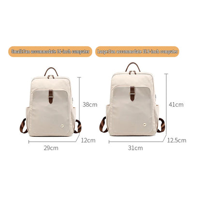 Women's Bags Simple 15.6inch Handbag Nylon Casual Notebook Travel Back Pack Fashion High Quality Waterproof Girl Small Backpacks