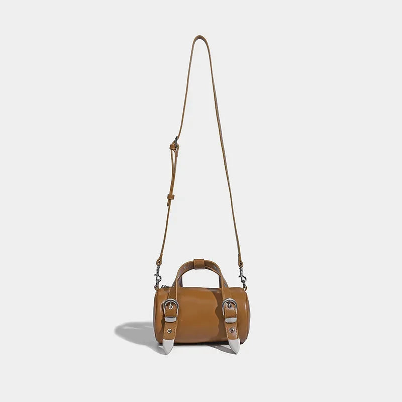 Women's Boston Pillow 2024 New Retro Handbag Casual Niche Shoulder Fashion Versatile Crossbody Small Bag