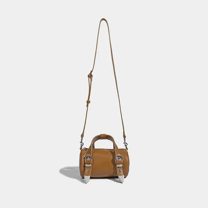 Women's Boston Pillow 2024 New Retro Handbag Casual Niche Shoulder Fashion Versatile Crossbody Small Bag