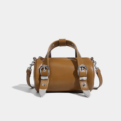 Women's Boston Pillow 2024 New Retro Handbag Casual Niche Shoulder Fashion Versatile Crossbody Small Bag