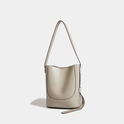 Women's Bucket 2024 Vegetable Basket Large Capacity Simple Casual Handbag High-end Super Soft Shoulder Crossbody Bag