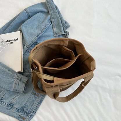 Women's Canvas Fashion Shoulder Bags Luxury Designer Large-capacity Female Crossbody Bags Leisure Convenient Shopping Handbags