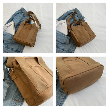 Women's Canvas Fashion Shoulder Bags Luxury Designer Large-capacity Female Crossbody Bags Leisure Convenient Shopping Handbags