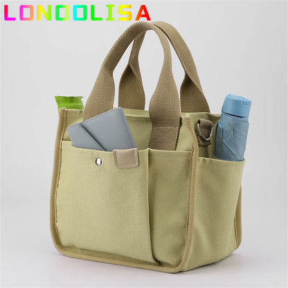Women's Casual Tote Large Capacity Canvas Crossbody Bag for 2022 Trendy Fashion Shoulder Messenger Lady Bag Female Handbag Purse