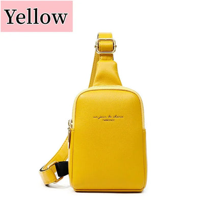 Women's Chest Pack Hip Hop Banana Belt Mini High Quality Cross body s Female PU Leather Waist Bags Purse Pocket 2024