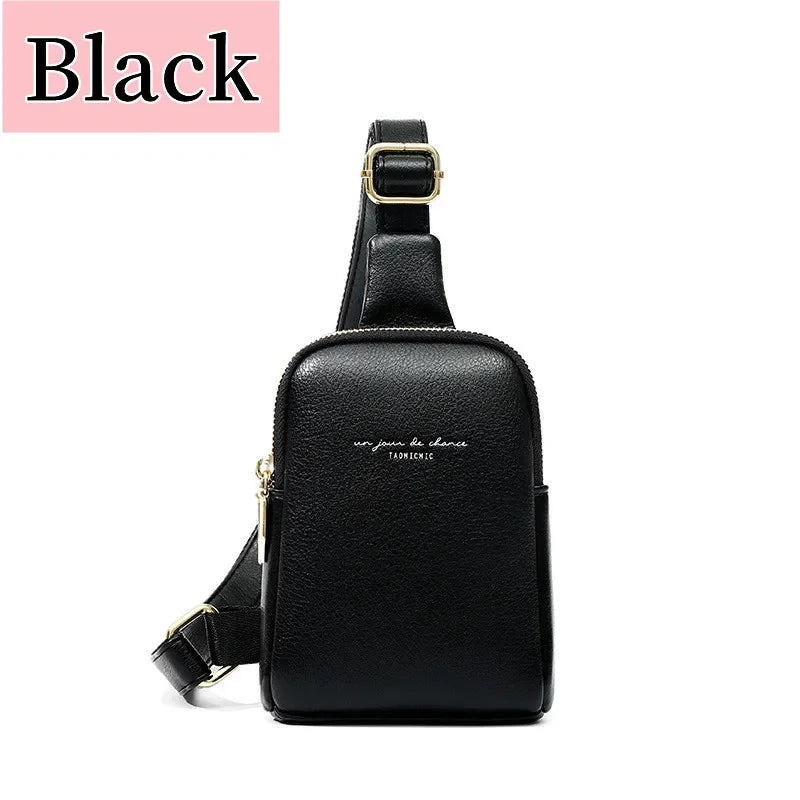 Women's Chest Pack Hip Hop Banana Belt Mini High Quality Cross body s Female PU Leather Waist Bags Purse Pocket 2024