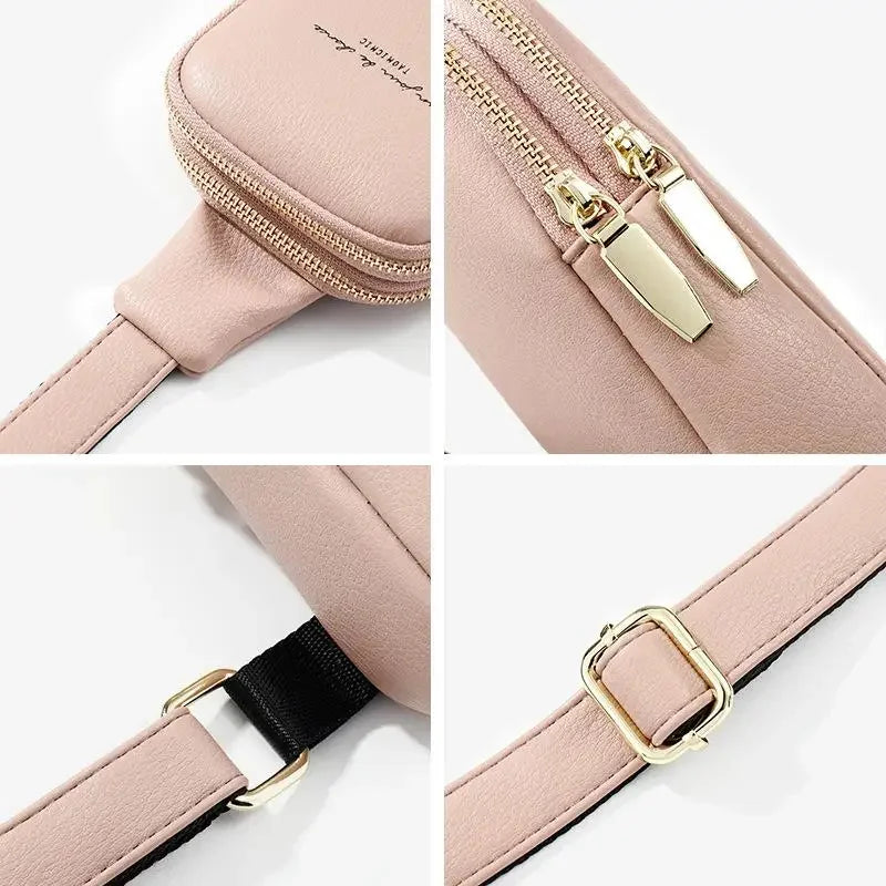 Women's Chest Pack Hip Hop Banana Belt Mini High Quality Cross body s Female PU Leather Waist Bags Purse Pocket 2024