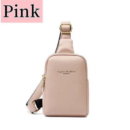 Women's Chest Pack Hip Hop Banana Belt Mini High Quality Cross body s Female PU Leather Waist Bags Purse Pocket 2024