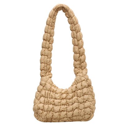 Women's Clouds Pleat Shoulder Bag Ladies Versatile Casual Messenger Bag New Fashion Dumplings Handbags Ladies Underarm Bag