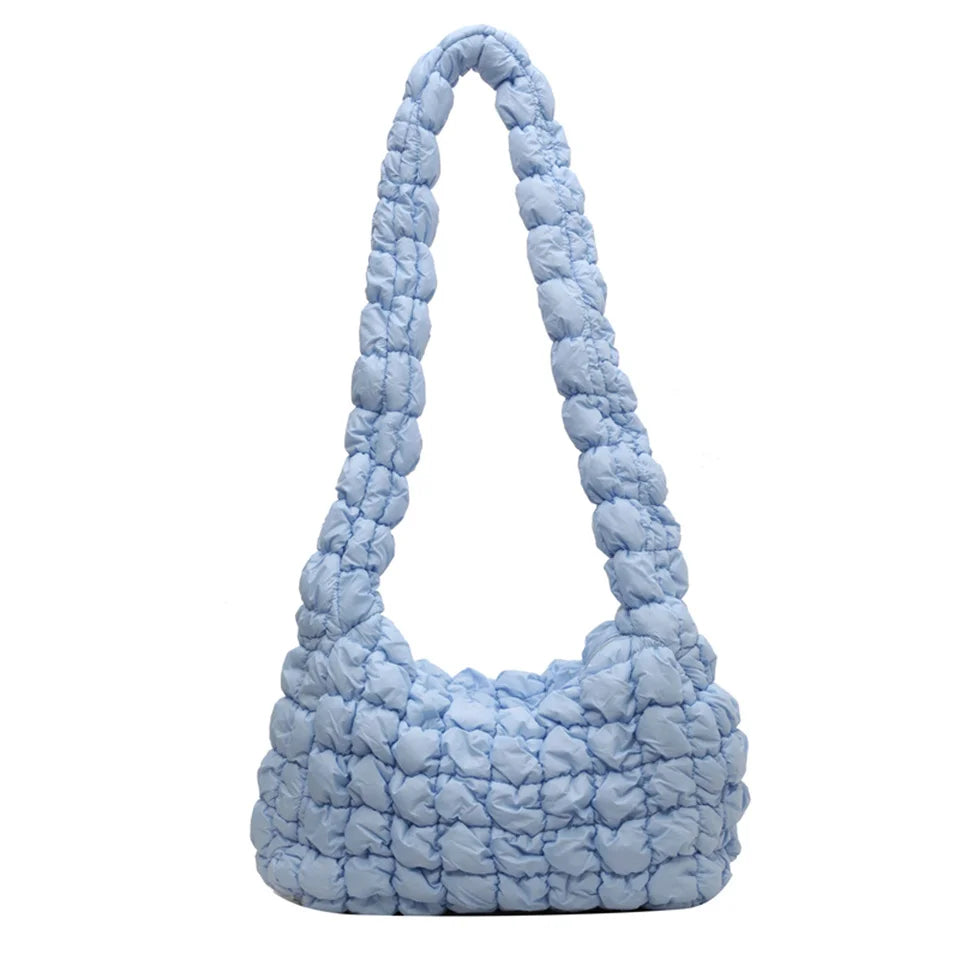 Women's Clouds Pleat Shoulder Bag Ladies Versatile Casual Messenger Bag New Fashion Dumplings Handbags Ladies Underarm Bag