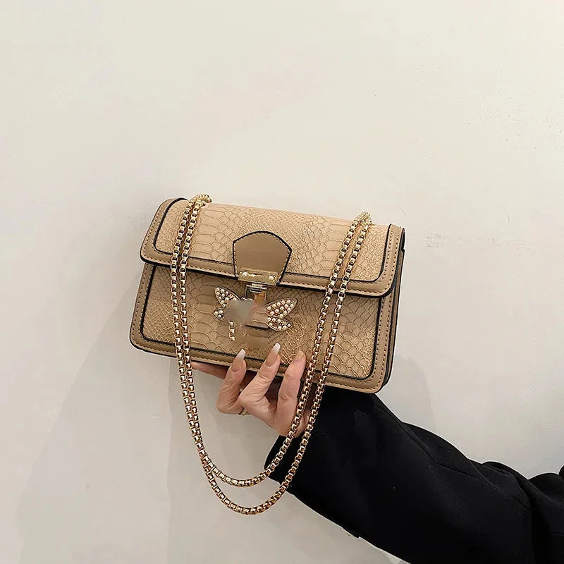 Women's Crossbody 2024 Summer Chain Shoulder Bag Female Luxury Handbag Designer Fashion Versatile