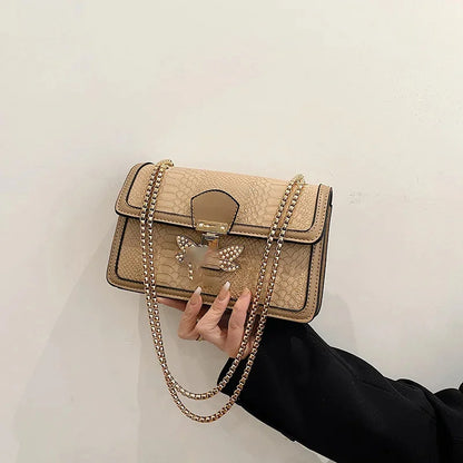 Women's Crossbody 2024 Summer Chain Shoulder Bag Female Luxury Handbag Designer Fashion Versatile