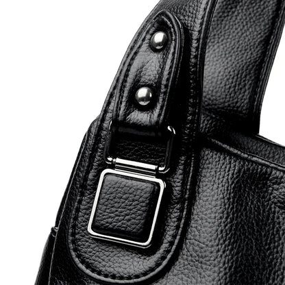 Women's Crossbody Bag Soft Leather Handbag for Women Quality Shoulder Bag Luxury Ladies Large Capacity Casual Tote Sac A Main