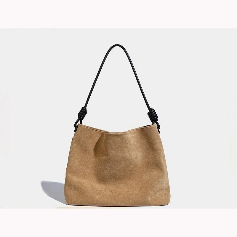 Women's Crossbody Large capacity Retro Velvet Fabric 2024 New Autumn And Winter Single Shoulder Commuting Tote Bag For Women
