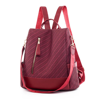 Women's Design Travel Mochilas Splashproof PU Backpack Multifunctional Large Capacity Knapsack Six Color Optional Bags Sac A Dos