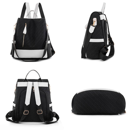 Women's Design Travel Mochilas Splashproof PU Backpack Multifunctional Large Capacity Knapsack Six Color Optional Bags Sac A Dos