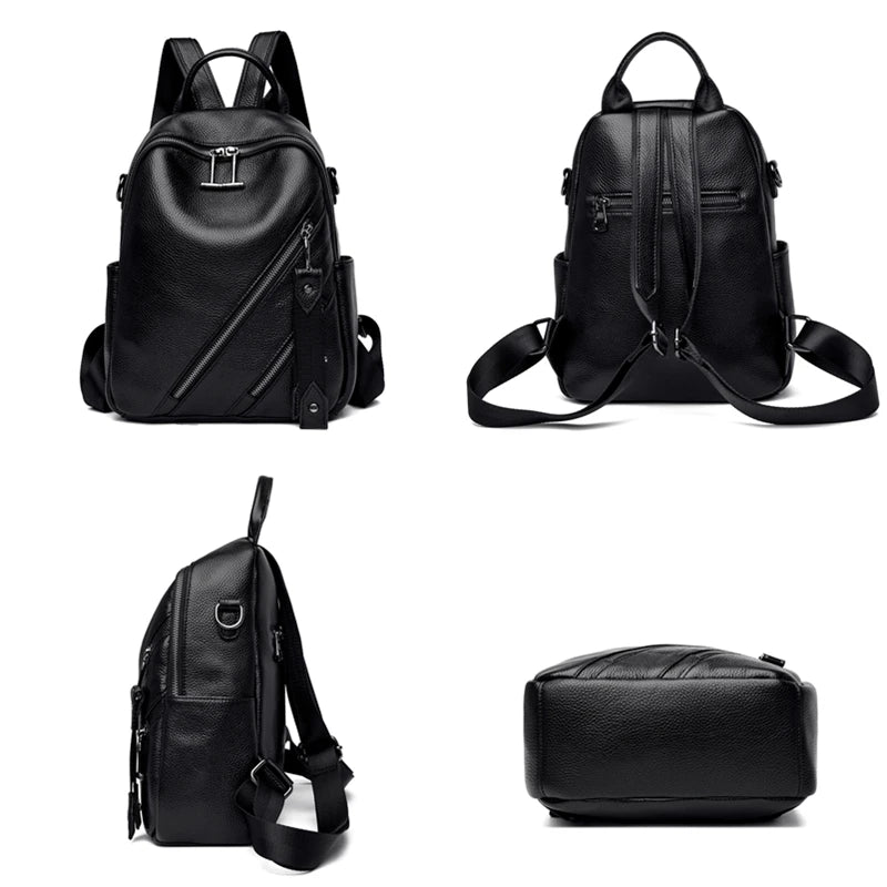 Women's Designer Backpack Casual Back Pack for Women High Quality Genuine Leather Backpacks Female School Bags for Teenage Girls
