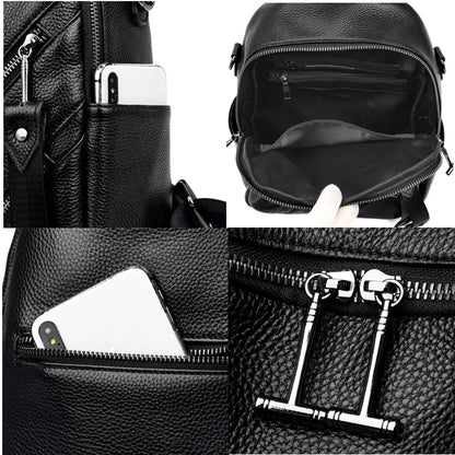 Women's Designer Backpack Casual Back Pack for Women High Quality Genuine Leather Backpacks Female School Bags for Teenage Girls