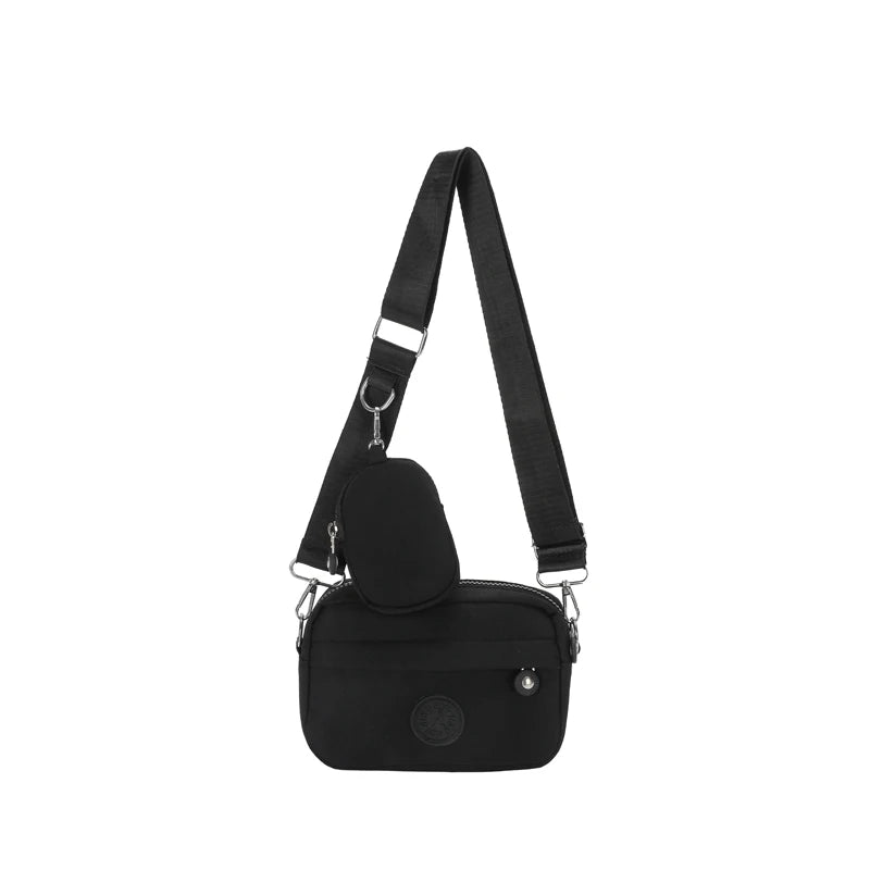Women's Designer Fashion Versatile Crossbody Bags Waterproof Oxford Solid Color Female Leisure Shoulder Bags Small Square Bags