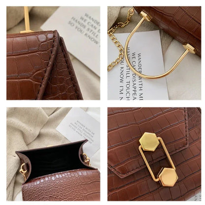 Women's Designer Luxury Handbag 2020 Fashion New High quality PU Leather Women Handbags Stone pattern Shoulder Messenger Bag