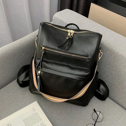 Women's Fashion Backpack Purse Multipurpose Design Convertible Satchel Handbags Shoulder Bag Animal Prints PU Leather Travel Bag