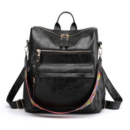 Women's Fashion Backpack Purse Multipurpose Design Convertible Satchel Handbags Shoulder Bag Animal Prints PU Leather Travel Bag