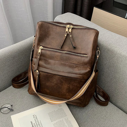 Women's Fashion Backpack Purse Multipurpose Design Convertible Satchel Handbags Shoulder Bag Animal Prints PU Leather Travel Bag