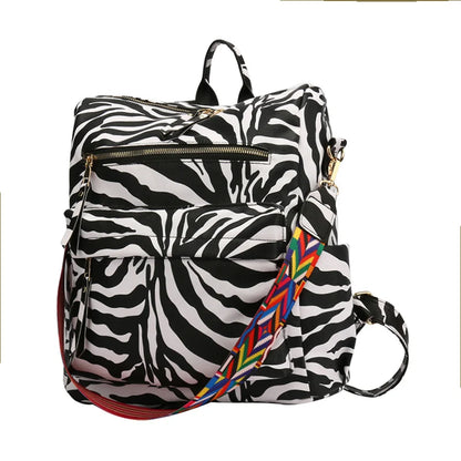 Women's Fashion Backpack Purse Multipurpose Design Convertible Satchel Handbags Shoulder Bag Animal Prints PU Leather Travel Bag