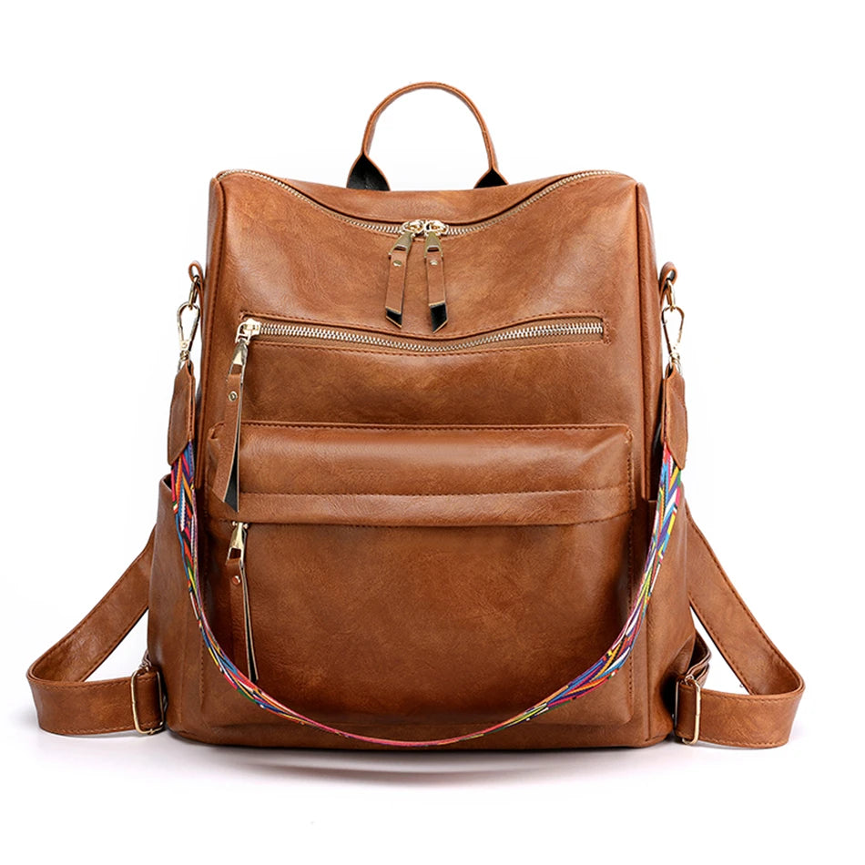 Women's Fashion Backpack Purse Multipurpose Design Convertible Satchel Handbags Shoulder Bag Animal Prints PU Leather Travel Bag