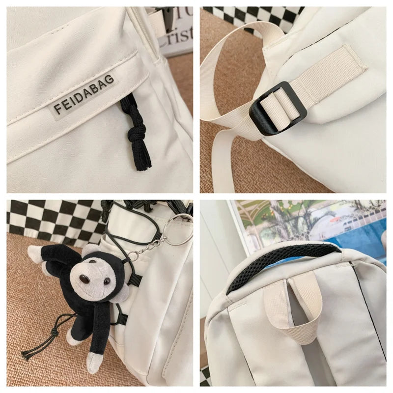 Women's Fashion Backpacks Designer Waterproof Nylon Large-capacity Ladies Travel Rucksacks High Quality Female Trend Schoolbags
