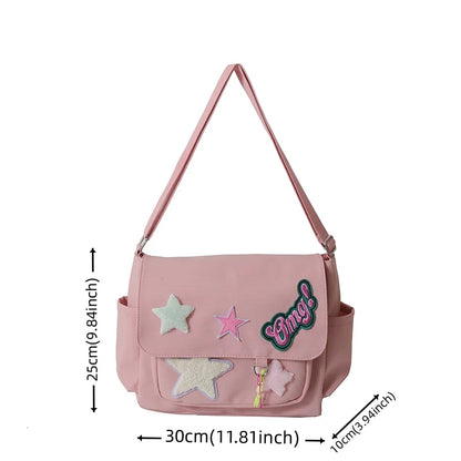 Women's Fashion Canvas Shoulder Bags Designer Large-capacity Ladies Leisure Light Crossbody Bags Female Trend Shopping Bags