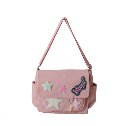 Women's Fashion Canvas Shoulder Bags Designer Large-capacity Ladies Leisure Light Crossbody Bags Female Trend Shopping Bags