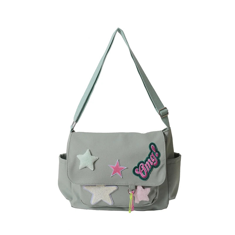 Women's Fashion Canvas Shoulder Bags Designer Large-capacity Ladies Leisure Light Crossbody Bags Female Trend Shopping Bags