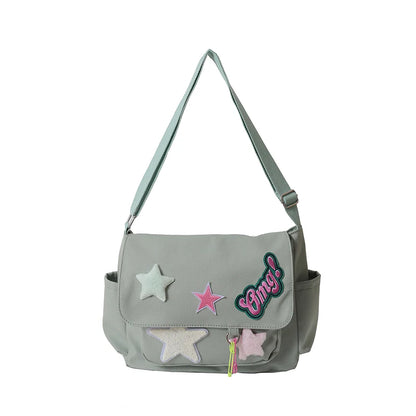 Women's Fashion Canvas Shoulder Bags Designer Large-capacity Ladies Leisure Light Crossbody Bags Female Trend Shopping Bags