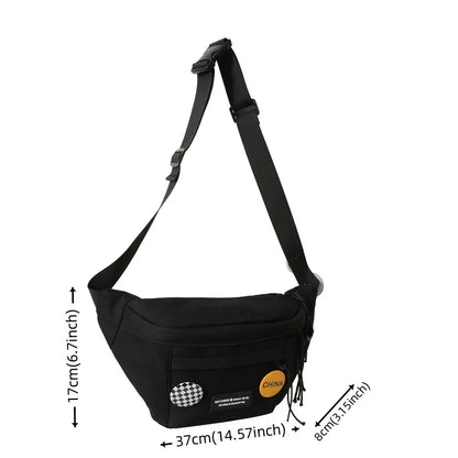 Women's Fashion Chest Packs Designer Waterproof Nylon Female Trend Crossbody Bags Ladies Leisure Shoulder Bags Light Waist Packs