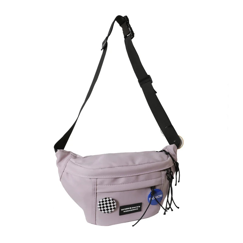 Women's Fashion Chest Packs Designer Waterproof Nylon Female Trend Crossbody Bags Ladies Leisure Shoulder Bags Light Waist Packs
