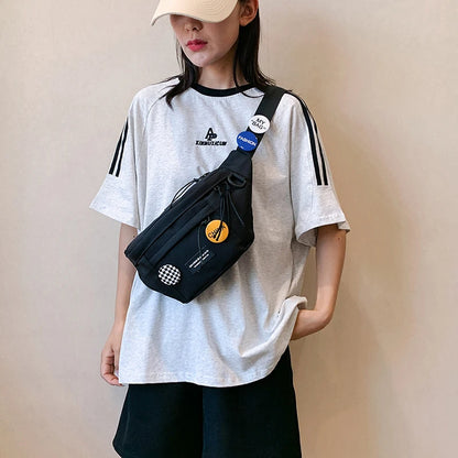 Women's Fashion Chest Packs Designer Waterproof Nylon Female Trend Crossbody Bags Ladies Leisure Shoulder Bags Light Waist Packs