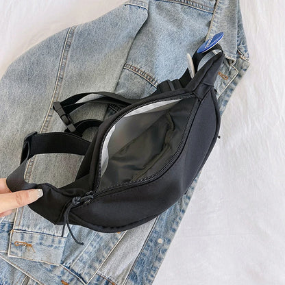 Women's Fashion Chest Packs Designer Waterproof Nylon Female Trend Crossbody Bags Ladies Leisure Shoulder Bags Light Waist Packs