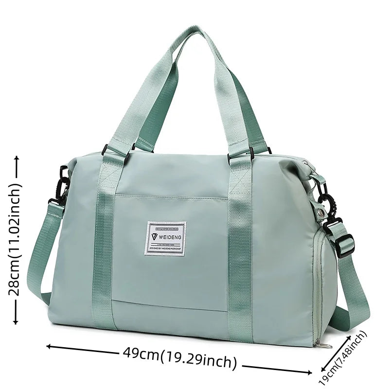 Women's Fashion Fitness Travel Bags Designer Waterproof Oxford Ladies Crossbody Bags Large-capacity Female Leisure Shoulder Bags