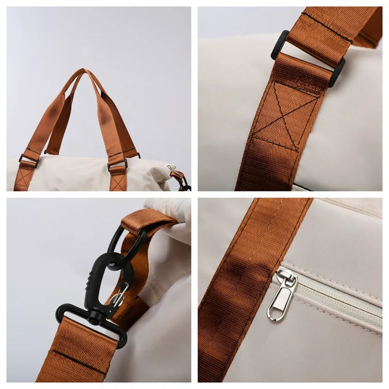 Women's Fashion Fitness Travel Bags Designer Waterproof Oxford Ladies Crossbody Bags Large-capacity Female Leisure Shoulder Bags