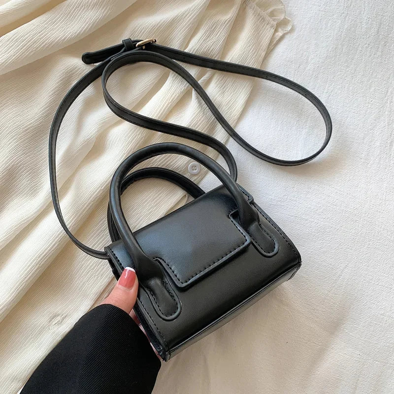 Women's Fashion Handbag Female Korean Sweet Candy Color Shoulder Messenger Ladies All-match Casual Mini Lipstick Square Bag