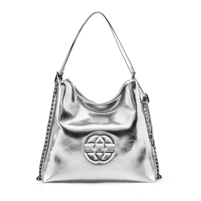 Women's Fashion Niche Soft Tote 2024New Large-capacity Cowhide Bag Advanced Texture Commuter Female Leather Backpack