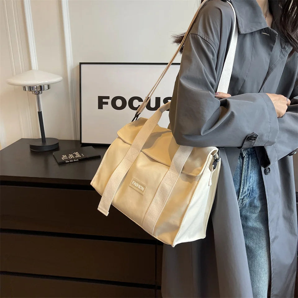 Women's Fashion Nylon Soft Shoulder Bags Lady Light Casual Large-capacity Crossbody Bags Female High Quality Handbag