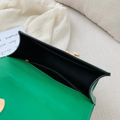 Women's Fashion PU Chain Handbag Female Korean Trend Silk Scarf Shoulder Messenger Ladies All-match Casual Small Square Bag