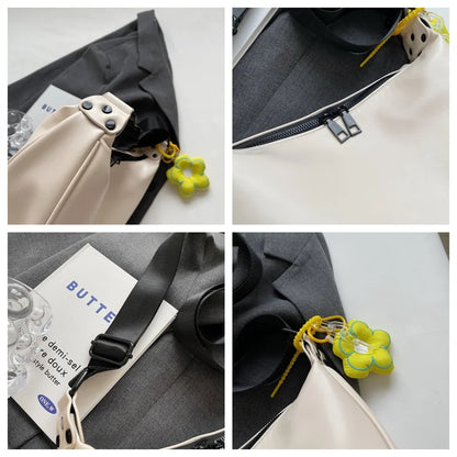 Women's Fashion PU Leather Crossbody Bag Designer High Quality Ladies Leisure Trend Shoulder Bags Female Cosmetic Bag For Makeup